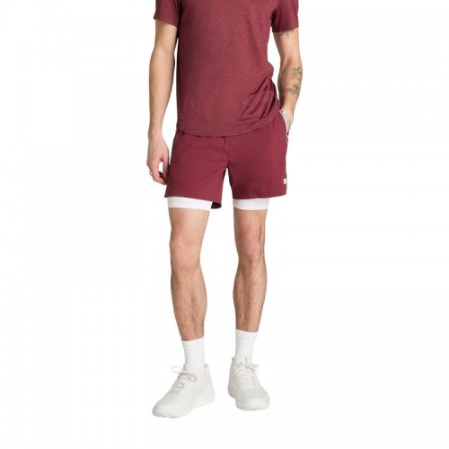 Wilson Short de tennis Volley 6 Rouge foncé