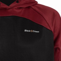 Moletom Preto Crown Veracruz Borgonha