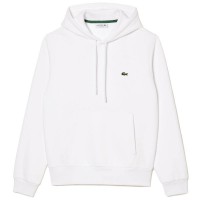Sweat-shirt Lacoste en coton blanc  Offre - Pas cher