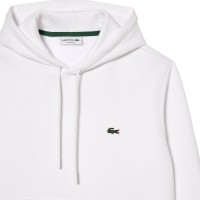 Sweat-shirt Lacoste en coton blanc  Offre - Pas cher