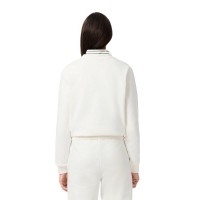 Sweat-shirt femme Lacoste Sport Blanc  Offre - Pas cher