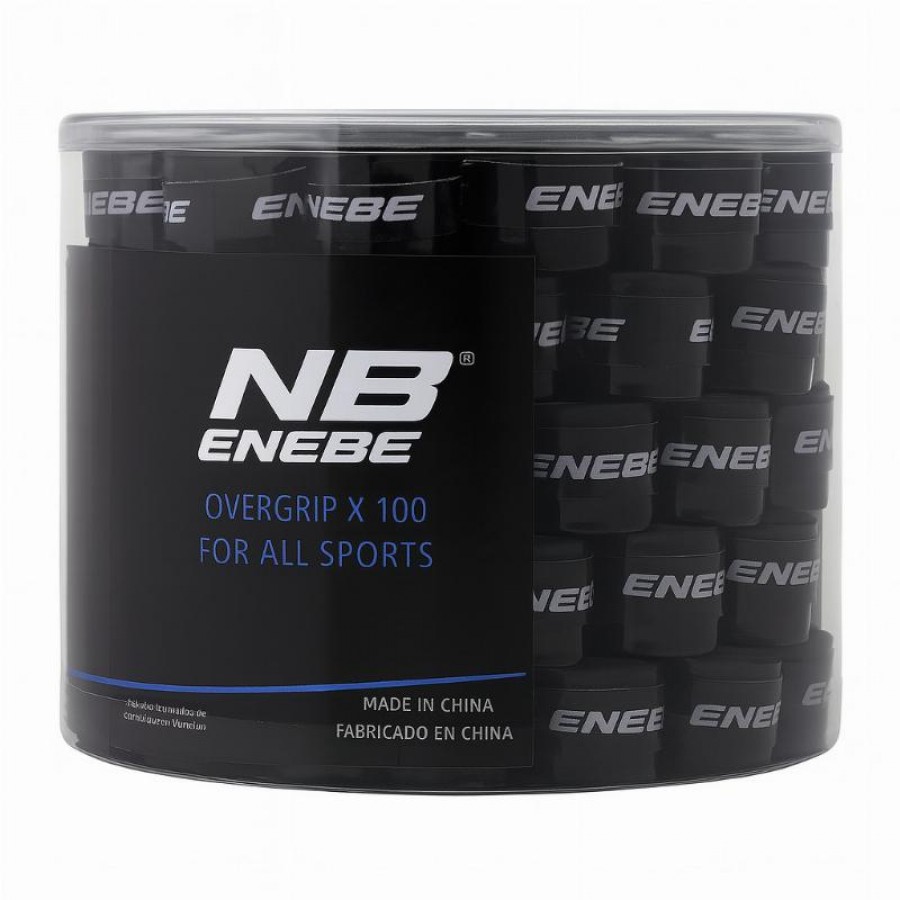 Enebe Plain Black Drum 100 Overgrips  Offer + Cheap