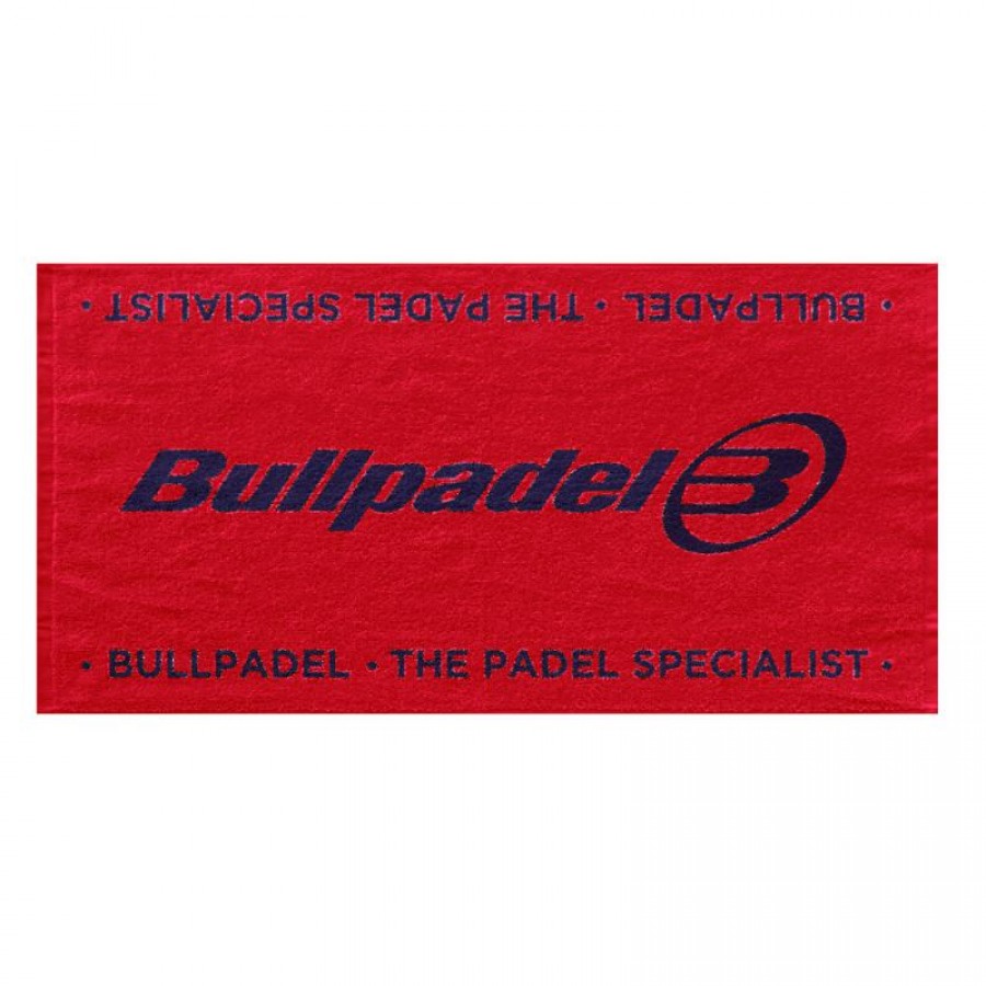 Serviette Bullpadel 100x90 Rouge Noir