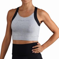 Top Crop Sem Fim China Cinza  Oferta + Barato