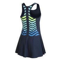 Bidi Badu Grafic Iluminação Azul Escuro Vestido Mix