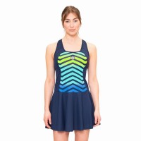 Bidi Badu Grafic Iluminação Azul Escuro Vestido Mix