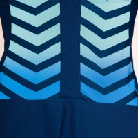 Bidi Badu Grafic Iluminação Azul Escuro Vestido Mix