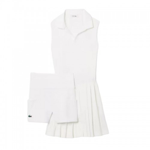 Vestido Branco Ultra Seco Lacoste Heritage