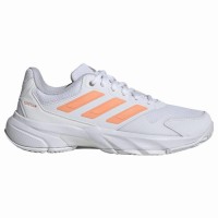 Adidas CourtJam Control 3 White Orange Women''s Sneakers