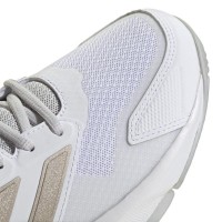 Tênis Adidas CourtJam Control 3 Branco Prata Vermelho Feminino