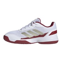 Zapatillas Adidas Crazyquick Padel Blanco Rojo Junior