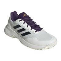 Tênis Adidas GameCourt 2 Branco Roxo Aurora  Oferta + Barato