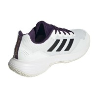 Tênis Adidas GameCourt 2 Branco Roxo Aurora  Oferta + Barato