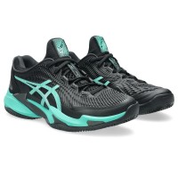 Tênis Asics Court FF 3 Clay Black Turquoise
