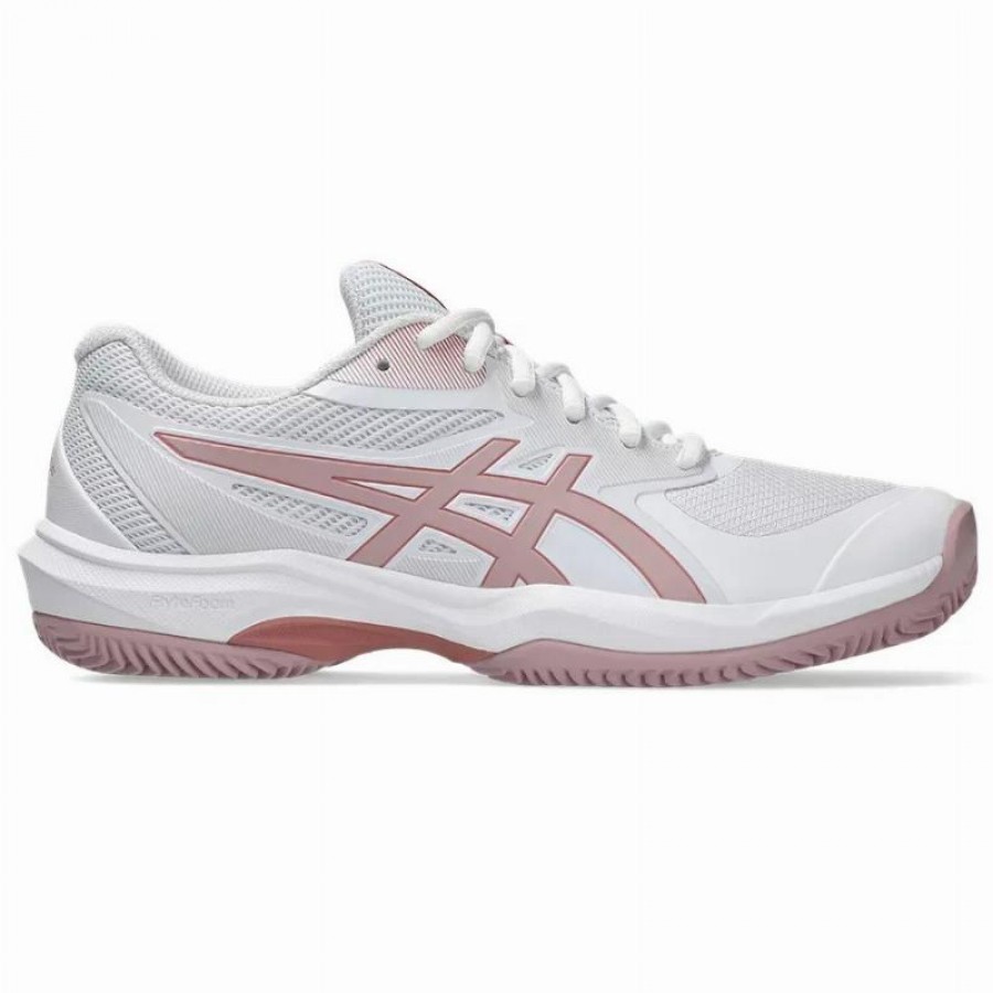 Tênis femininos Asics Game FF Clay White Pink Morganite