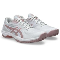 Tênis femininos Asics Game FF Clay White Pink Morganite