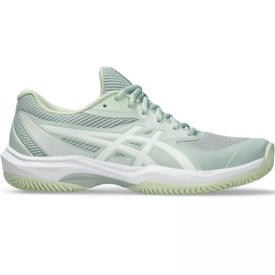 Baskets Femme Asics Game FF Clay Lichen Green White  Offre - Pas cher