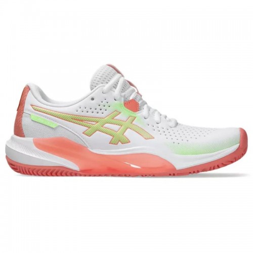 Asics Gel Challenger 15 Padel White Guava Baskets pour femmes