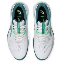 Zapatillas Asics Gel Challenger 15 Padel Blanco Verde Pino