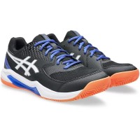 Asics Gel Dedicate 8 Padel Blanc Noir Bleu Sneakers  Offre - Pas cher