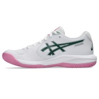 Zapatillas Asics Gel Dedicate 9 Padel Blanco Verde Mujer