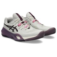 Asics Gel Resolution X Clay Beige Granato Scuro Sneakers da donna