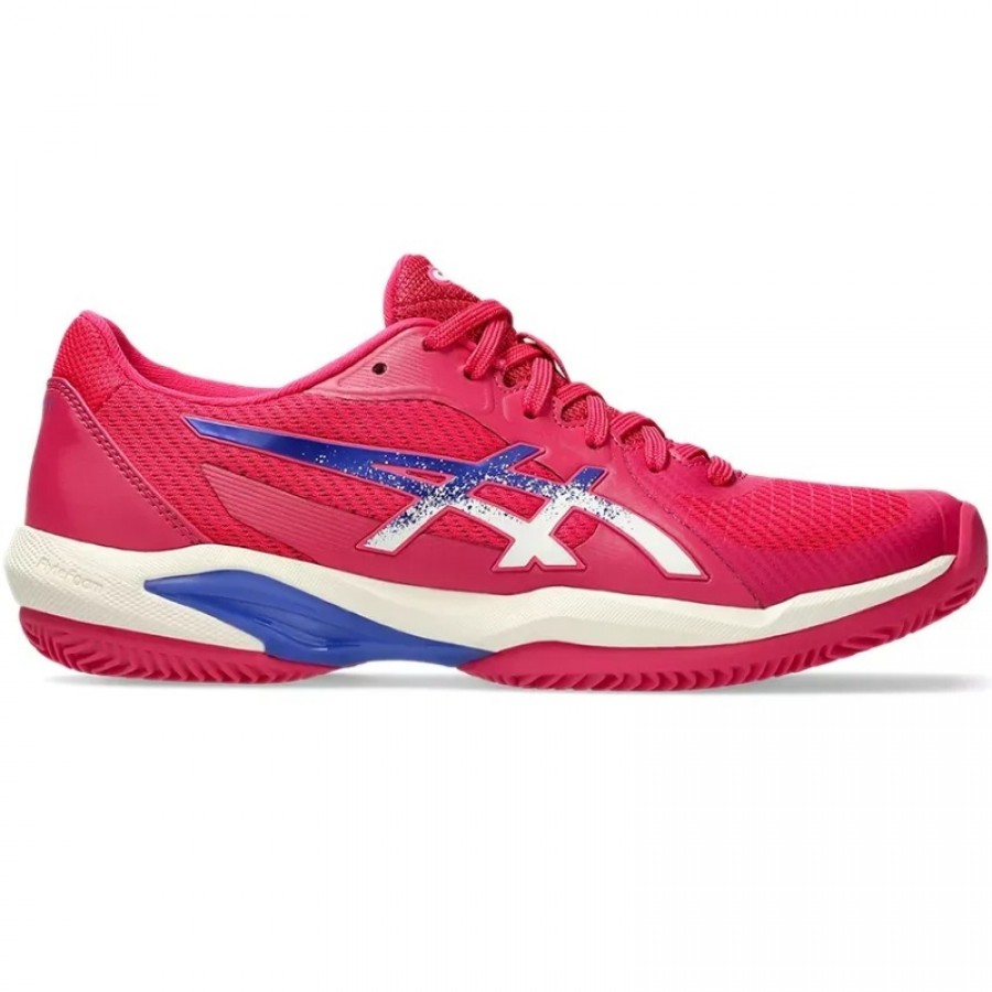 Baskets Femme Asics Solution Swift FF 2 CLAY PINK Cobalt BLUE  Offre - Pas cher