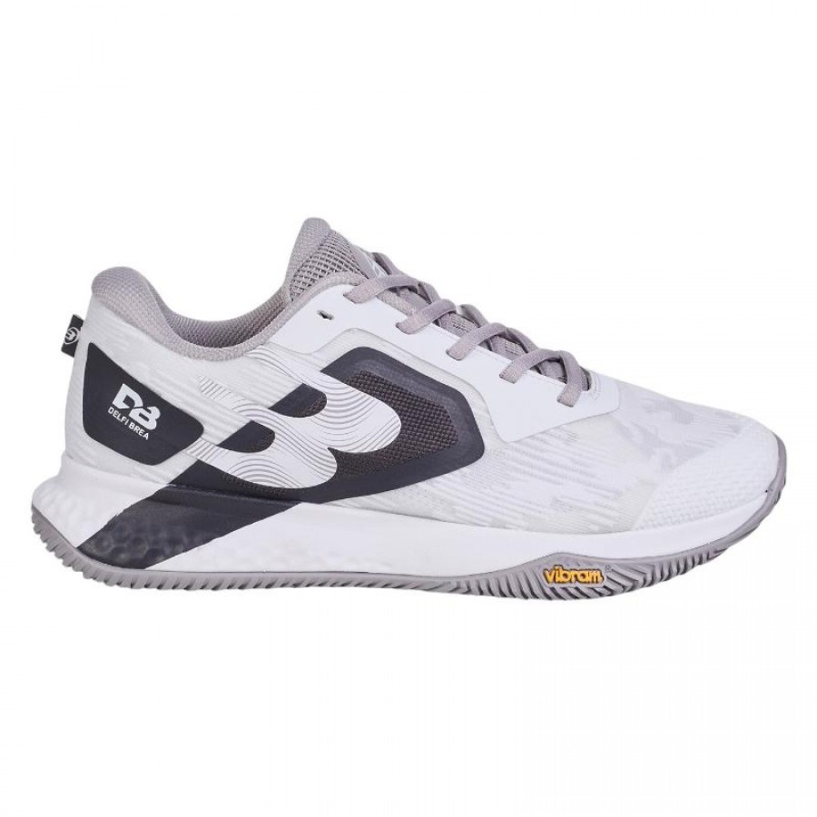 Tênis Feminino Bullpadel Delfi Brea Vertex Vibram 25I Branco Preto  Oferta + Barato