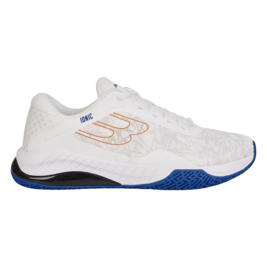Baskets Bullpadel Ionic 25I Blanc Bleu Royal  Offre - Pas cher