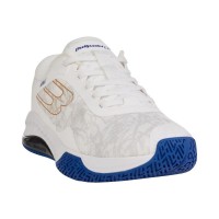Baskets Bullpadel Ionic 25I Blanc Bleu Royal  Offre - Pas cher