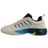 Kswiss Sanyo Ultra Court Padel White Blue Sneakers  Offer + Cheap