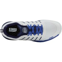 Kswiss Sanyo Ultra Court Padel Blanc Baskets Bleu Marine  Offre - Pas cher