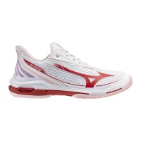 Mizuno Wave Exceed Tour 7 Clay White Red Women''s Sneakers