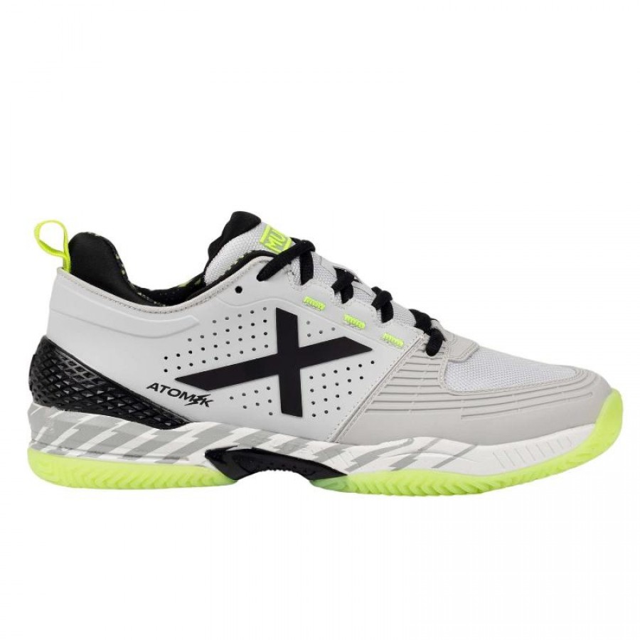 Zapatillas Munich Atomik 50 Gris Amarillo Fluor