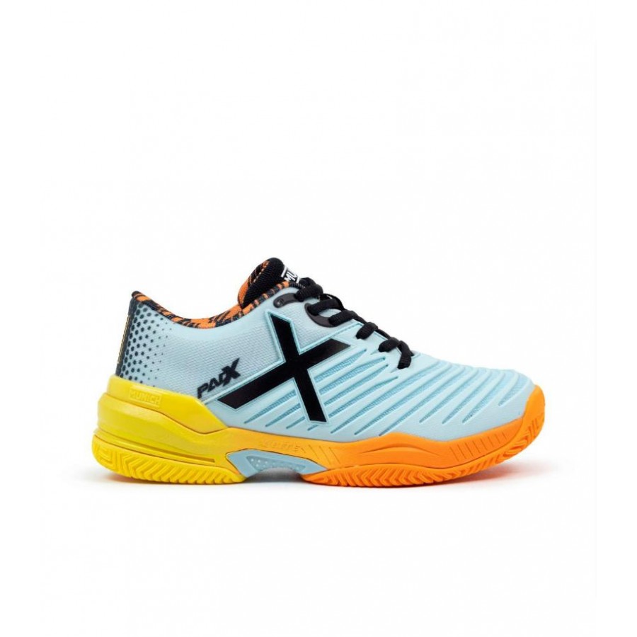 Munich Padx 58 Padel Sneakers Cinza Laranja Mulher  Oferta + Barato