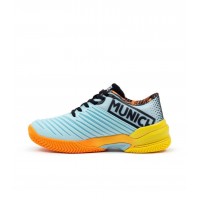 Munich Padx 58 Padel Sneakers Cinza Laranja Mulher  Oferta + Barato