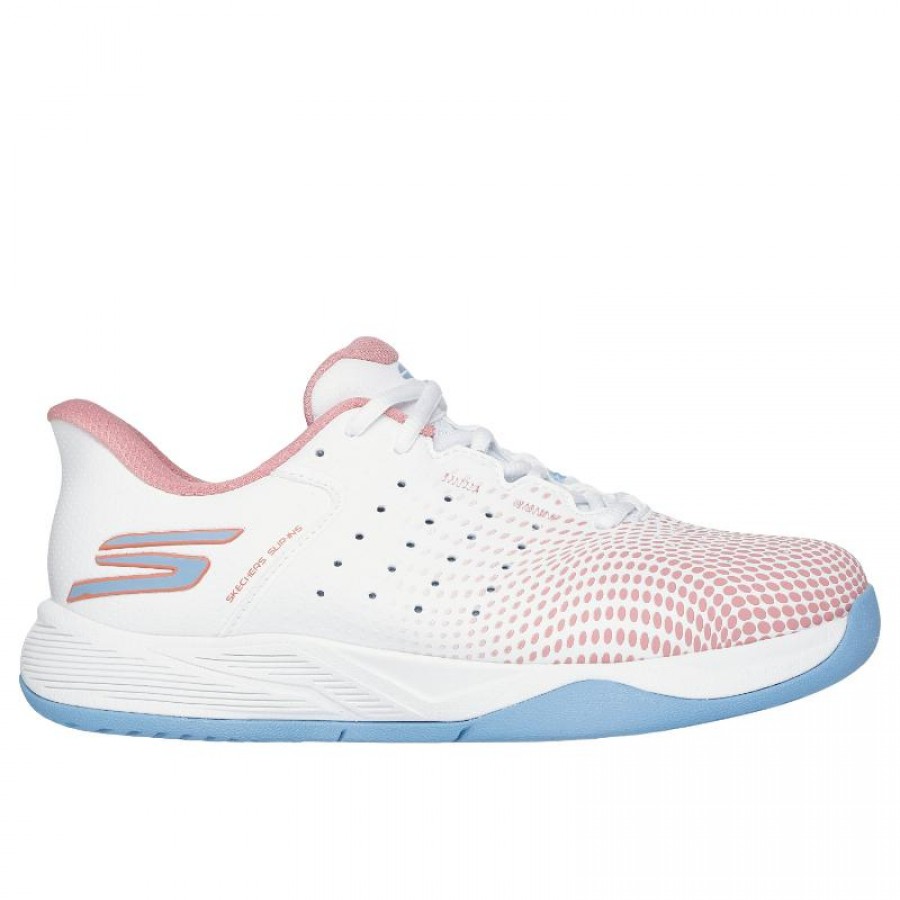 Skechers Viper Court Reload White Pink Women''s Sneakers