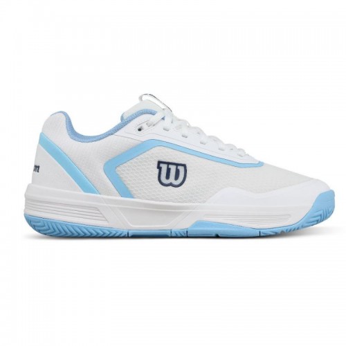 Zapatillas Wilson Courtglide Blanco Celeste Mujer