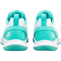 Baskets Femme Wilson Hurakn Pro V2 Blanc Turquoise  Offre - Pas cher