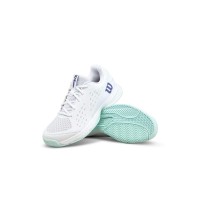 Tênis Wilson Rush Pro L Branco Aquamarinha Júnior