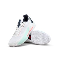 Zapatillas Wilson Rush Tour 5 Clay Blanco Aqua Coral